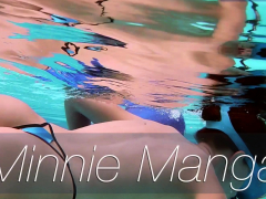 Minnie Manga Blows Dildo Underwater
