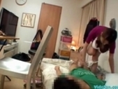Asian Girl Licked Riding On Guy On The Bed In The Room