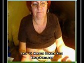 This red haired gran loves to give a web cam show 