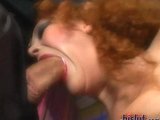 Audrey fit two cocks in her mouth